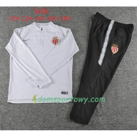 AS Monaco Dziecięcy Komplet Bluzy Treningowe Biały 2018-2019